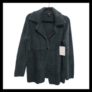 NWT Calligraphie One Button Forest Green Jacket